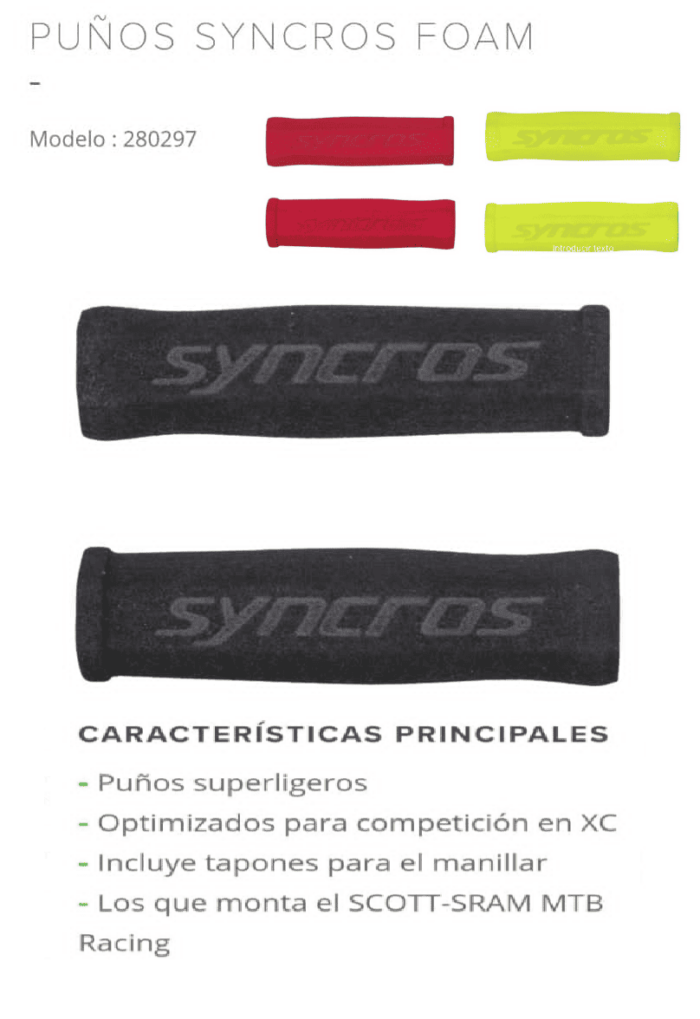 PUÑOS SYNCROS FOAM