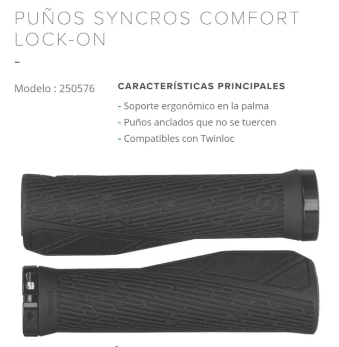 PUÑOS SYNCROS CONFORT LOCK-ON